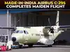 First &lsquo;Made in India&rsquo; Airbus C-295 aircraft completes maiden test flight from Vadodara
