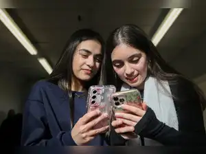 FILE PHOTO: Students from Wimbledon talk to Reuters about their thoughts on a social media ban for under 16s