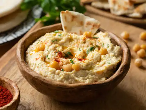 Hummus and pita