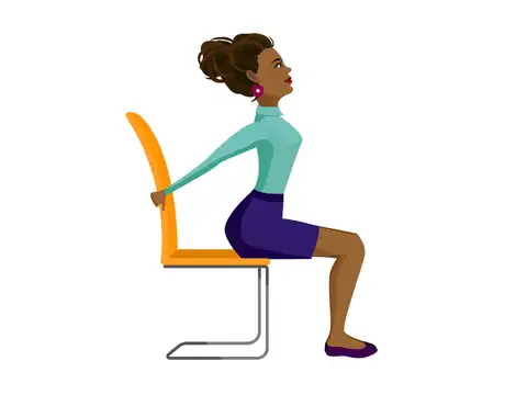 Seated chest opener- heart opener