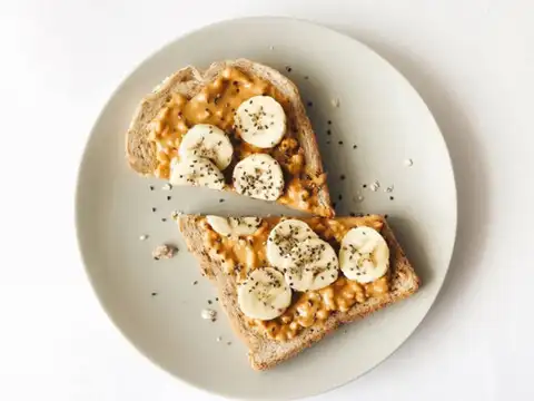 Whole Wheat Peanut Butter Banana Toast