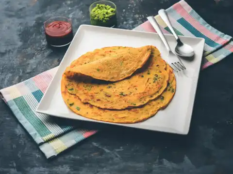 Leftover Dal Chilla Instead Of Regular Toast