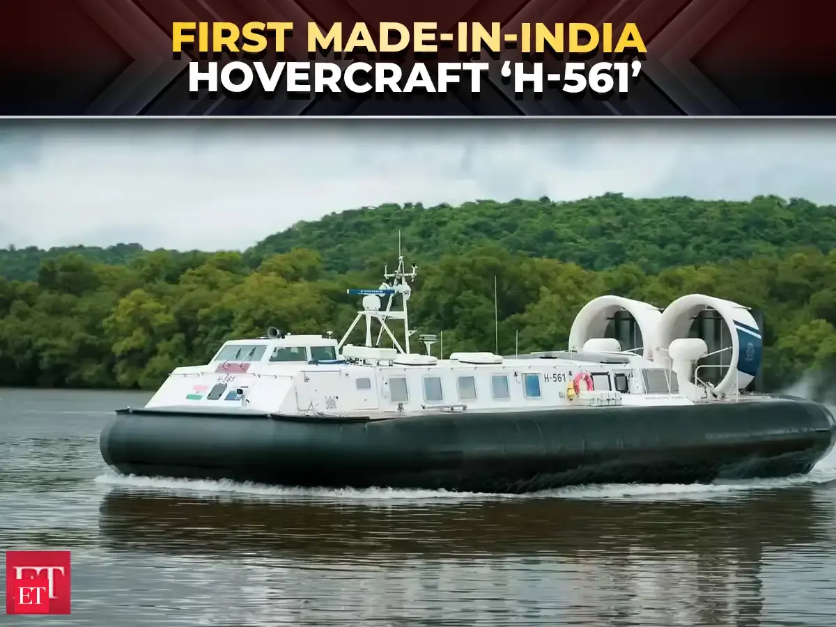 Indian Coast Guard inducts first made-in-India hovercraft H-561; Watch video