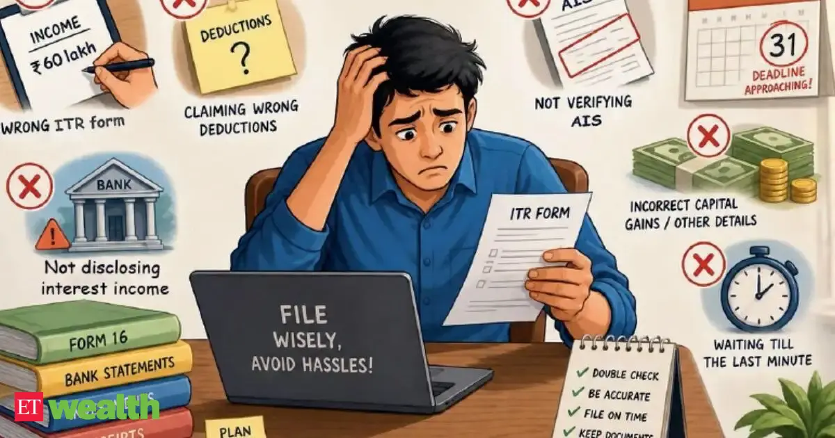 ITR filing AY 2026-27: 8 costly mistakes taxpayers should avoid this tax return filing season