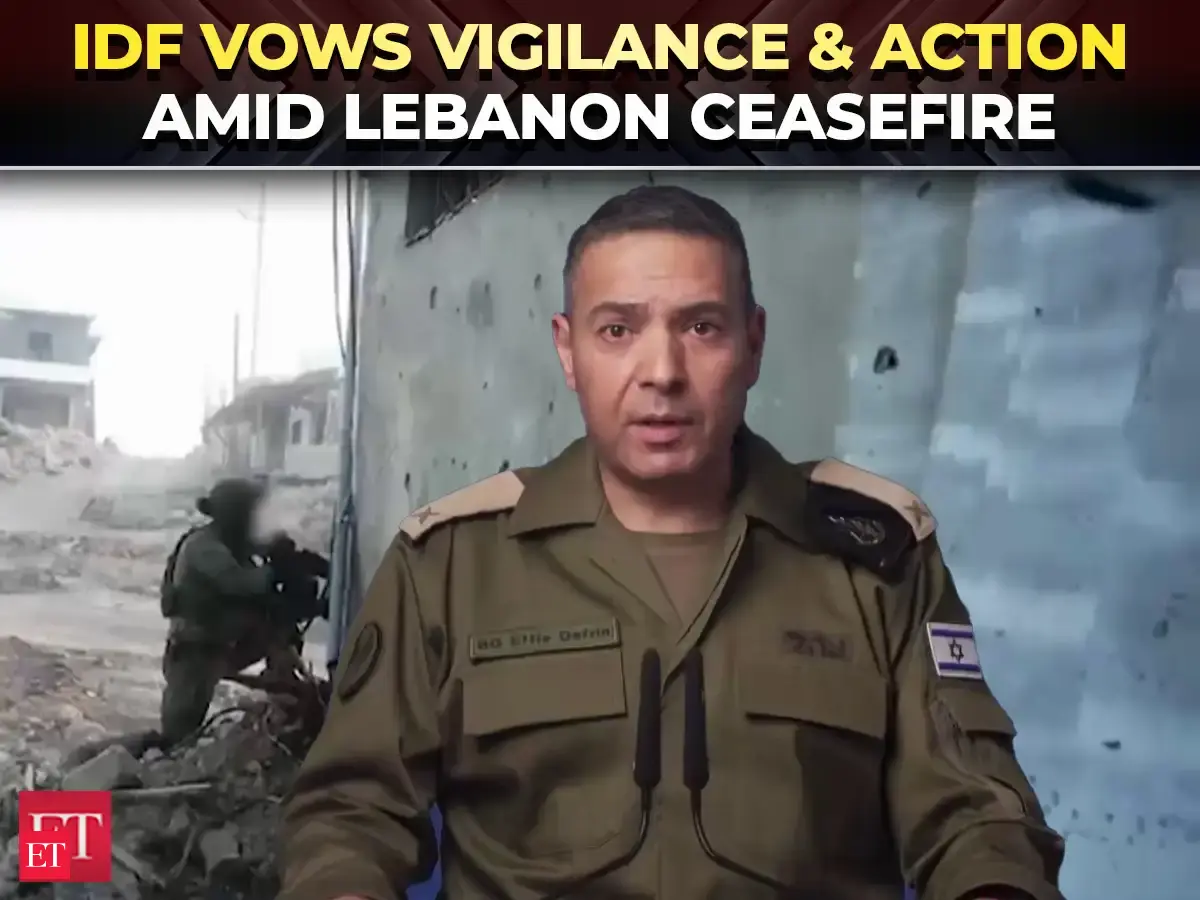 ‘Will continue to remove threats…’: IDF pledges response to Hezbollah violations amid truce – The Economic Times Video