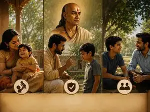 Indian proverb of the day by Chanakya on 3 steps of parenting: 'Pamper a child for first five years; discipline tightly for next ten years; but once they reach sixteen...' Ancient wisdom about child development for all parents