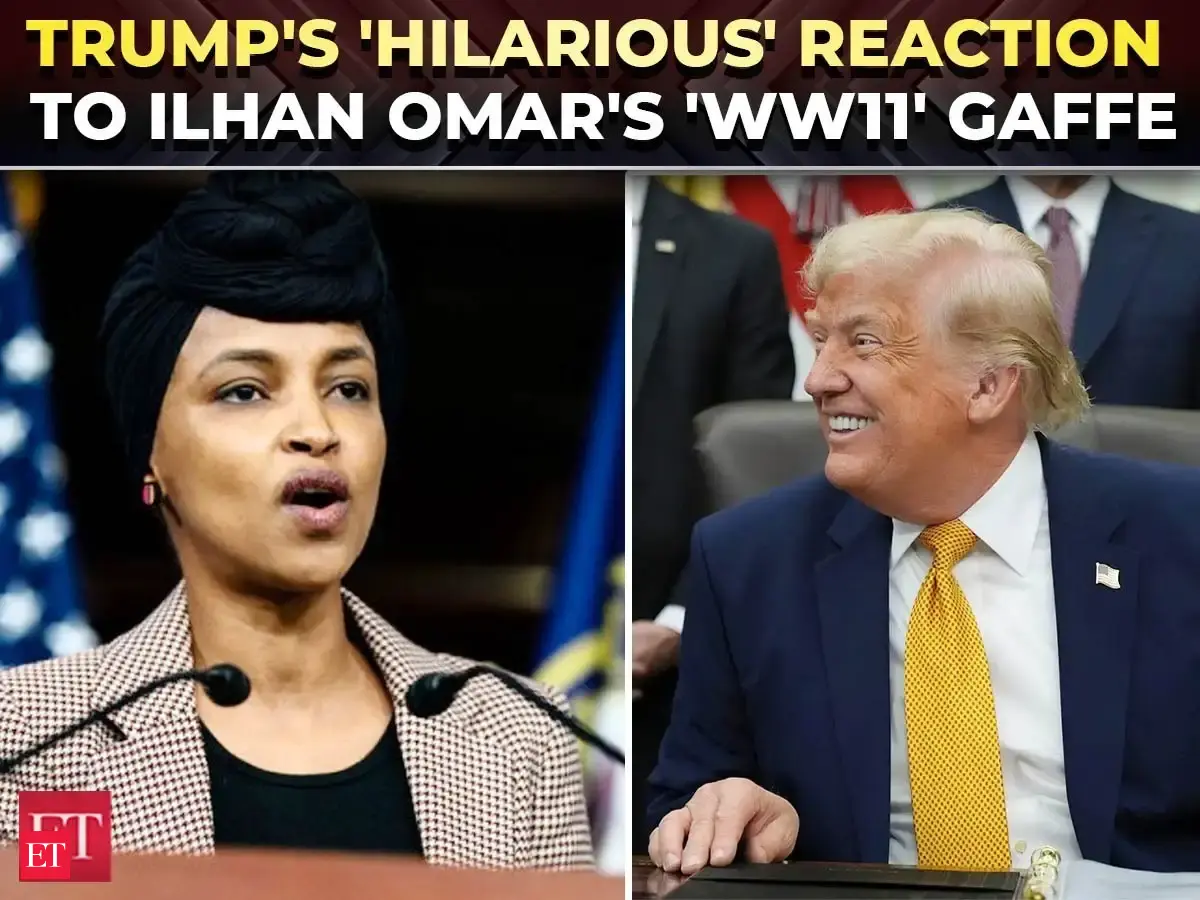 Donald Trump: 'Dumbocrats like her are their leaders…': Trump MOCKS Ilhan Omar, AOC while praising Rubio & Vance - The Economic Times Video | ET Now