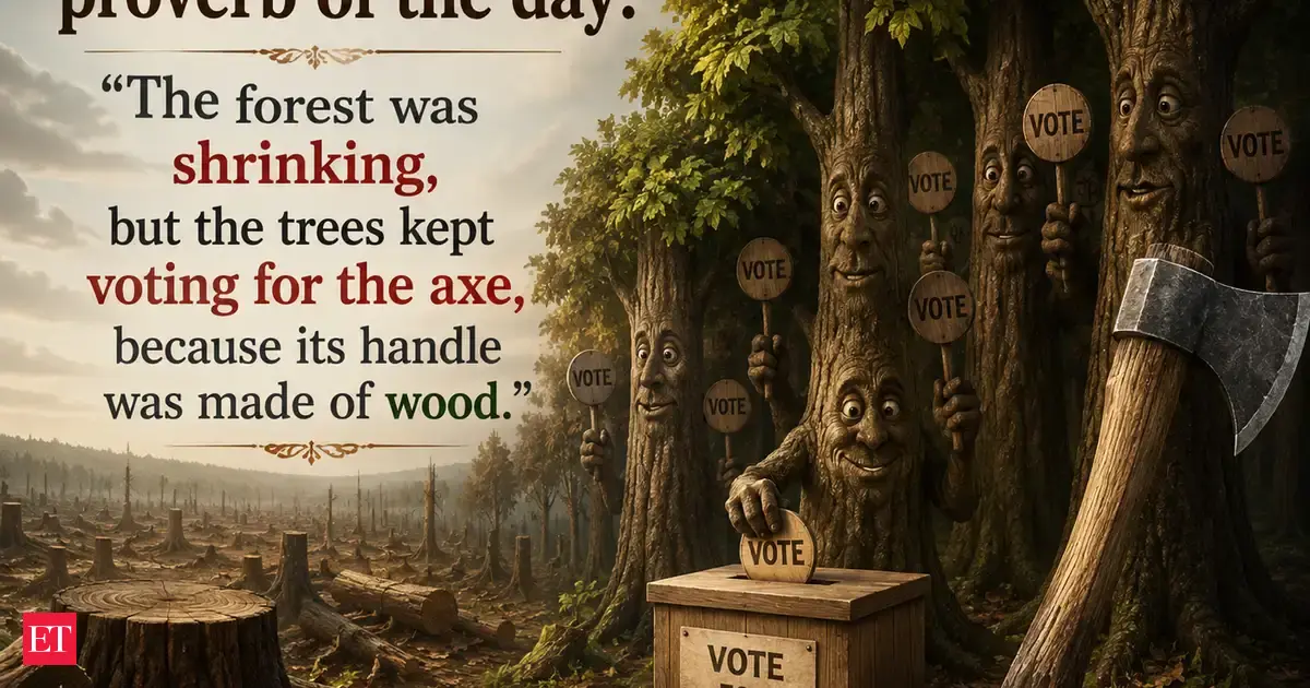 Best proverb of the day: “The forest was shrinking, but the trees kept voting for the axe, because...” — Why did the forest choose the axe? An old Eastern European proverb reveals why people often trust what feels familiar, and the powerful life lesson it teaches about self-deception, and the hidden consequences of everyday choices