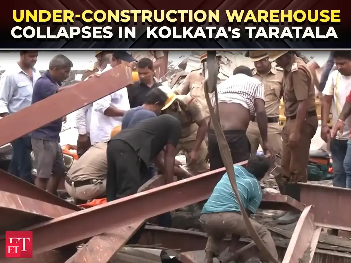 indiatimes.com - Roof of under-construction warehouse collapses in Kolkata's Taratala; several feared trapped