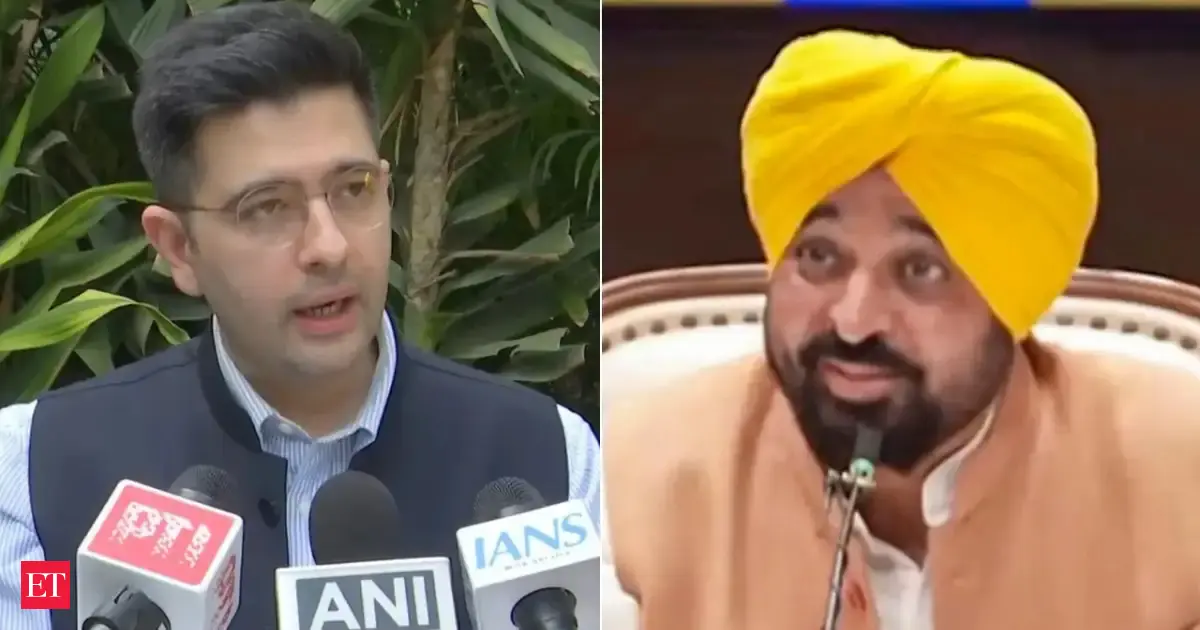 Video row: BJP's Raghav Chadha seeks Punjab CM Bhagwant Mann's resignation