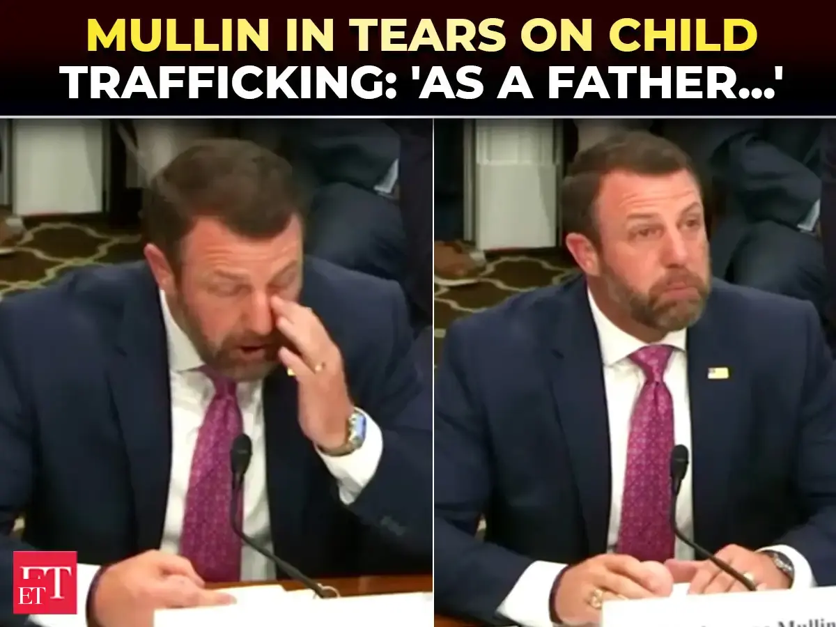 'There is evil in this world!': Secy Mullin gets emotional, rips Biden admin over child trafficking