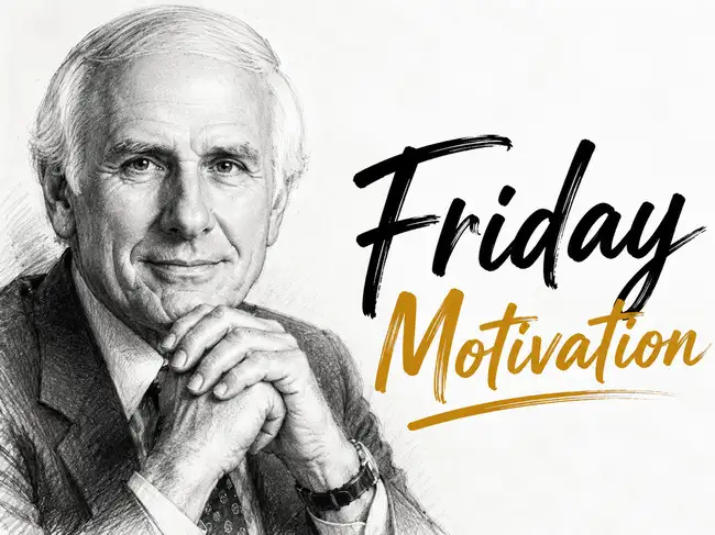 Friday Motivation by Jim Rohn: 'We must all suffer from one of two ...