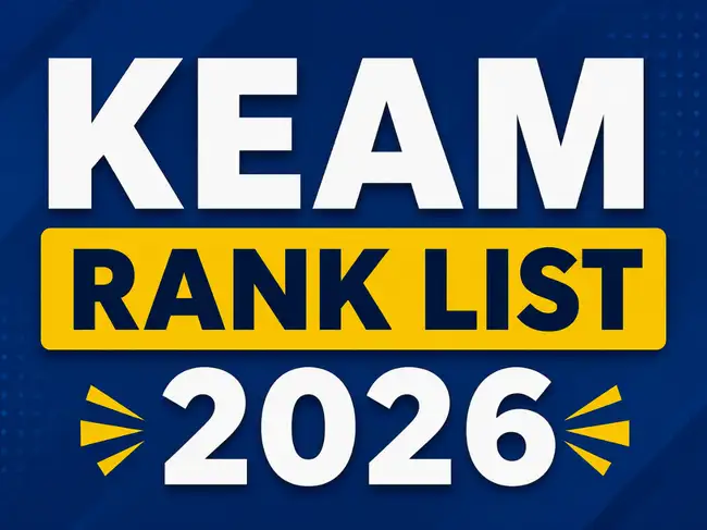 KEAM Rank List 2026