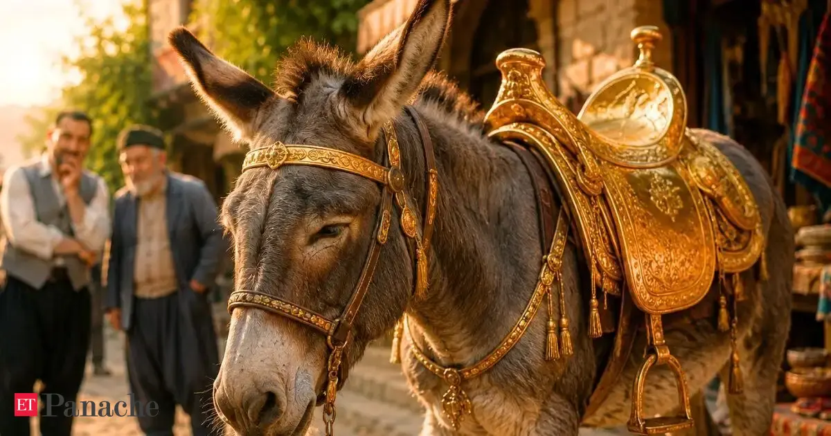 Proverb of the day from Turkey: 'Even if you put a saddle of pure gold on a donkey, it remains a donkey. The true worth of a human being is not measured...' Can money or luxury change who you really a