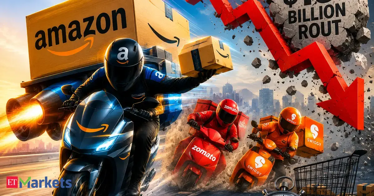 Amazon’s push for rapid delivery has resulted in  billion losses for Eternal and Swiggy.