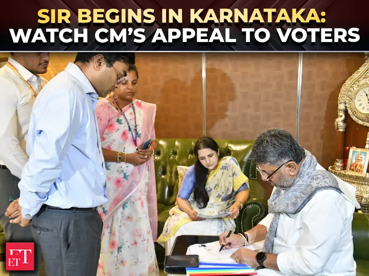 Shivakumar launches SIR drive in Karnata...