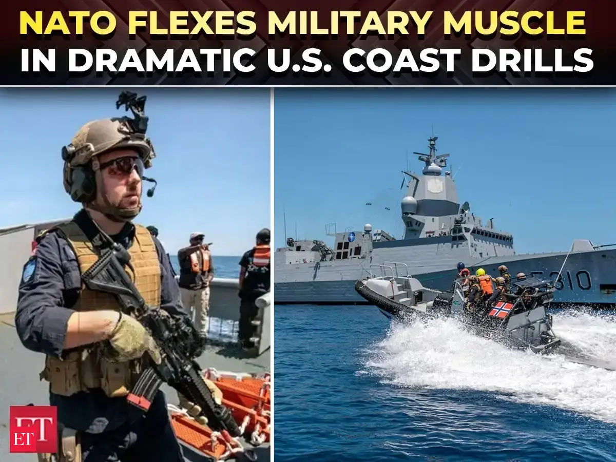 NATO puts on major show of force for Trump off U.S Coast with massive ...