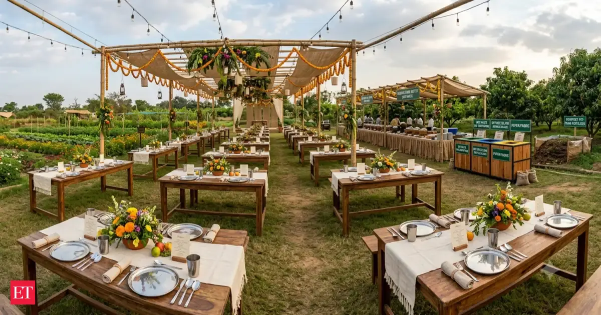 Without A Wedding Planner This Family Hosted A Zero Waste Wedding For 600 Guests Using Farm Grown Dcor Steel Cutlery And