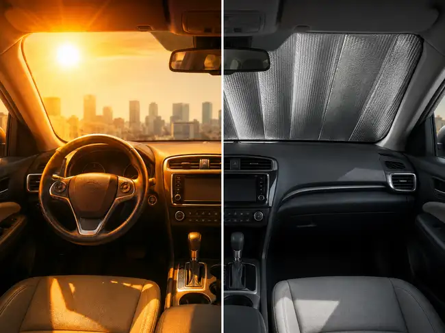 Do windshield sunshades really work? Here’s how much cooler they make ...