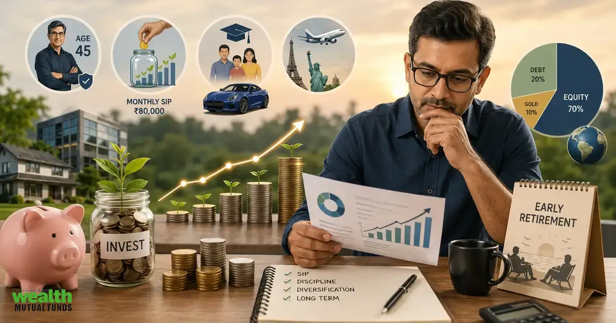 How Should A 45 Year Old Salaried Investor Plan Early Retirement Expert Reviews Mutual Fund Portfolio
