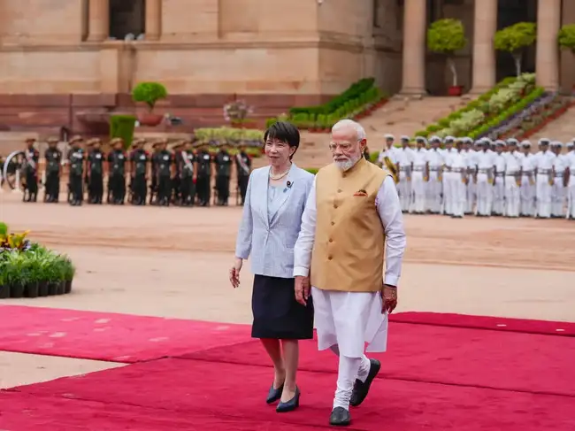 Japanese PM Sanae Takaichi in India