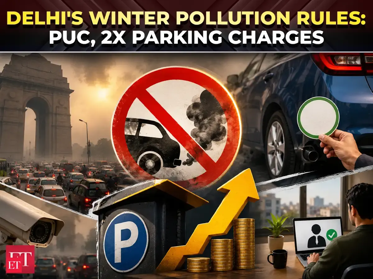 delhi pollution: From WFH to double parking charges: Delhi's new winter rules explained - The Economic Times Video | ET Now