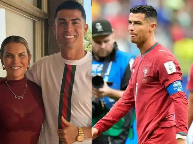 Cristiano Ronaldo and sister Katia Aveiro
