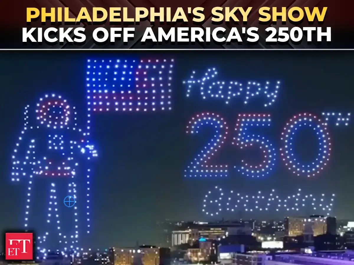 America’s 250th begins in Philadelphia: Spectacular drone show recreates nation’s historic moments