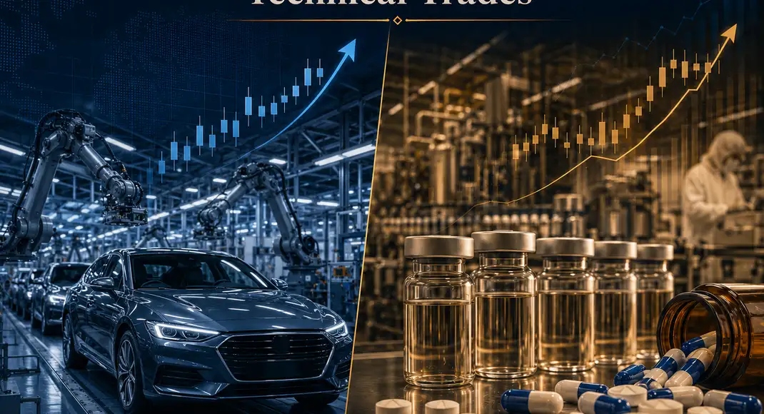 Two Trades for Today: A passenger vehicle maker for a 4.8% upmove, a mid-cap pharma stock for an almost 7%