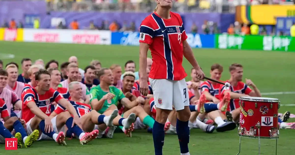 WATCH: Haaland’s ‘Viking Row’ celebration steals the show after Norway’s historic win over Brazil in FIFA