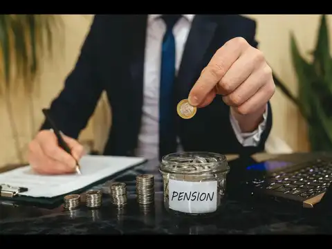  How much is contributed to the pension fund?