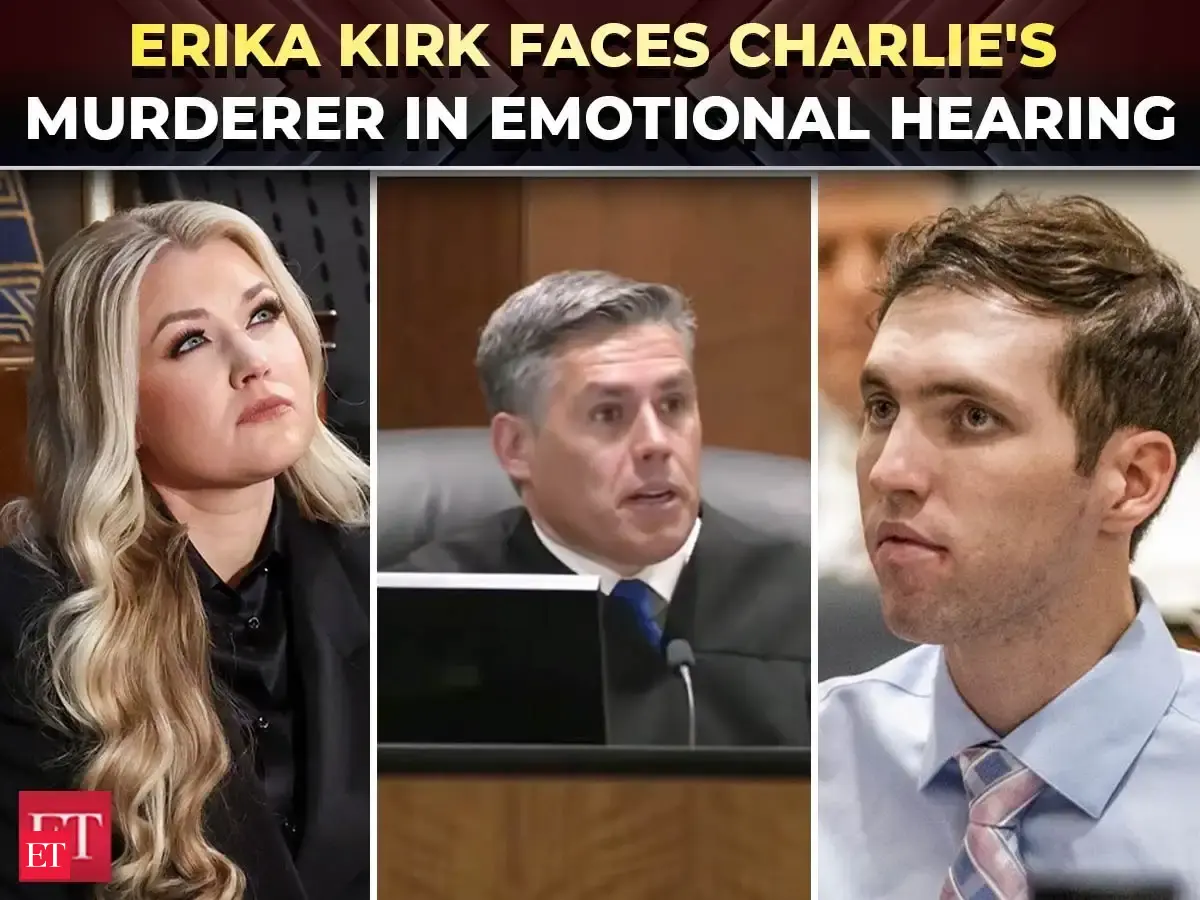 Charlie Kirk case: Erika comes face to face with Tyler Robinson as prosecutors pursue death penalty - The Economic Times Video