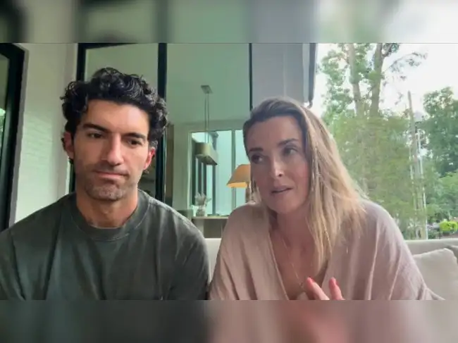 Actor Justin Baldoni and his wife Emily Baldoni speaks in a video statement regarding his legal battle with actor Blake Lively