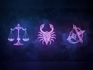 Libra, Scorpio, Sagittarius Horoscope Today for July 10, 2026: Business Success & Money Horoscope: Will Your Zodiac Sign Win Today? (AI Image)