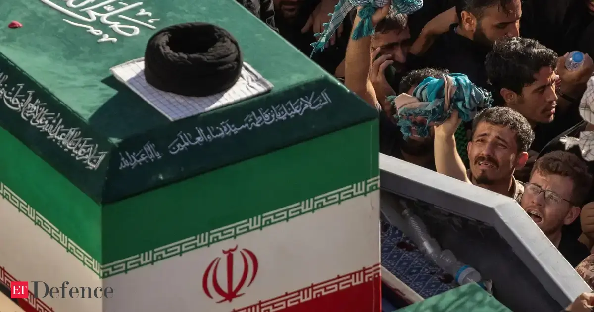 Iran says it hits US military targets in Gulf, lays slain leader to rest