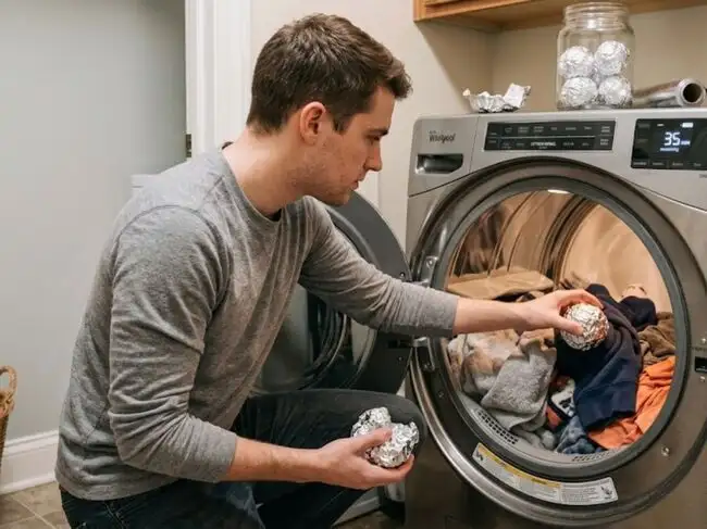Foil in laundry