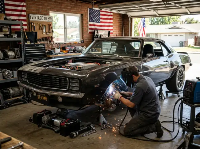 Psychology says people who remodel their new or old cars into new advanced vehicles aren't simply changing a vehicle. Psychology links the behavior to identity, creativity, learning, and self-expression. AI generated image