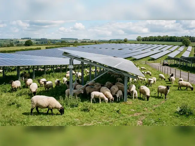 Volkswagen replaced lawnmowers with 100 sheep at its Poland solar farm