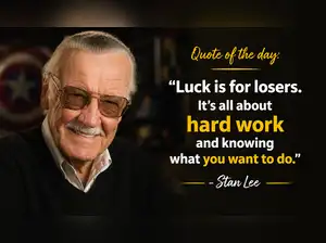 Quote of the day by Stan Lee: "Luck is for losers. It's all about hard work and knowing what you want to do." — Timeless wisdom of Spider-man creator Stan Lee and How can this simple life lesson change the way we think about success and opportunity?