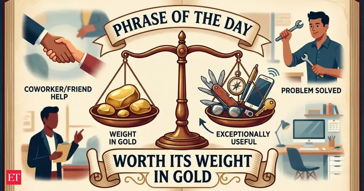 Phrase of the day: 'Worth Its weight in gold' - origin, meaning and examples explained