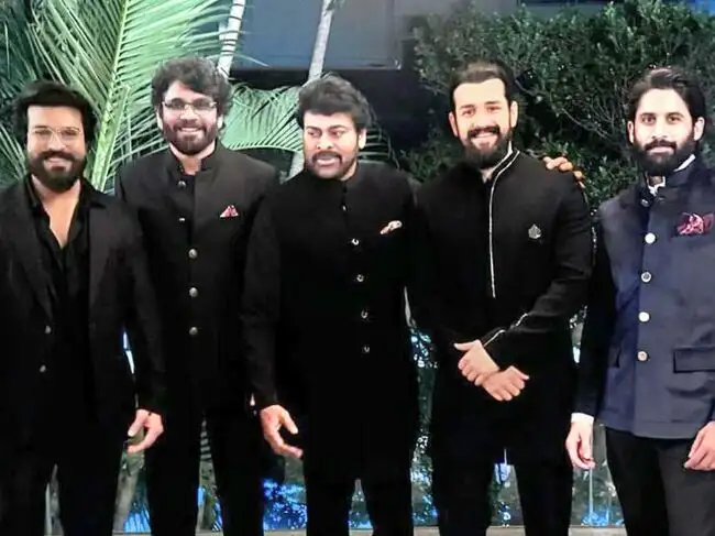 Chiranjeevi and Nagarjuna Akkineni families
