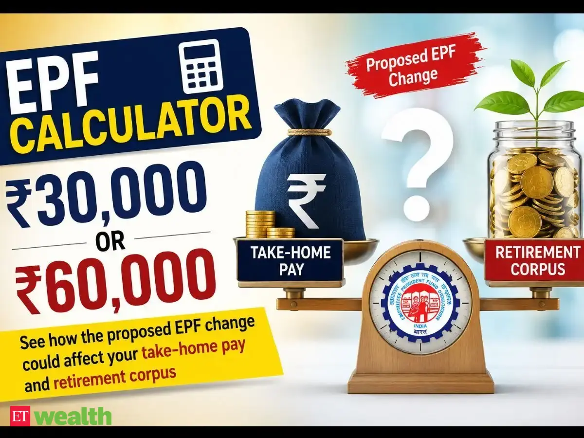 EPF calculator: ₹30,000 or ₹60,000 basic salary? See how the proposed EPF change could affect your take-home pay and retirement corpus