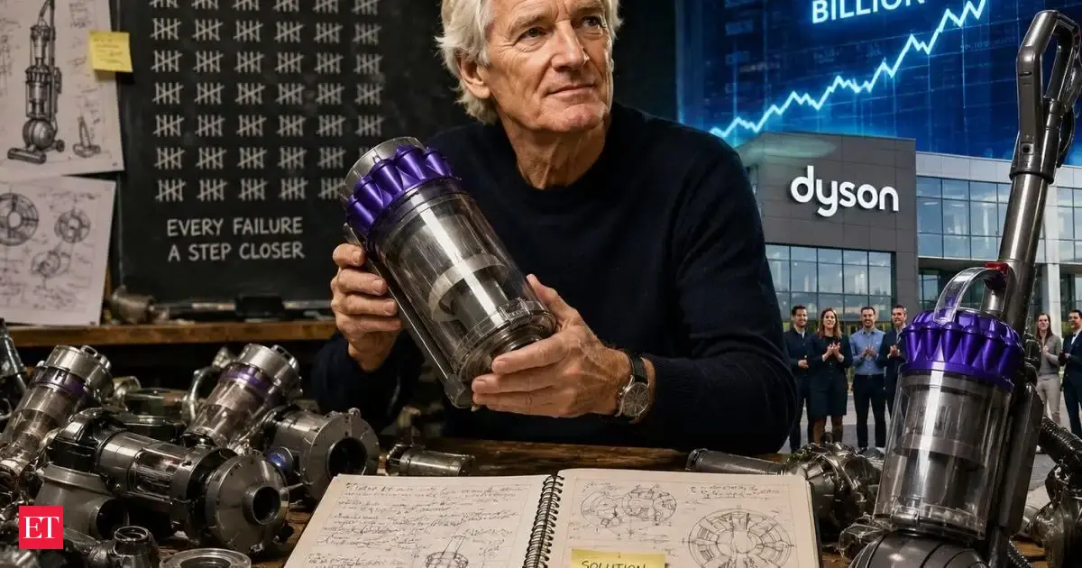He failed 5,000 times, but never gave up, to make the right vacuum; now his net worth is  billion  economictimes.indiatimes.com