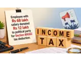 Salaried employee earning Rs 68 lakh donates Rs 12 lakh to political party, claims tax deduction; I-T dept denies it; he contests but loses in ITAT Ahmedabad
