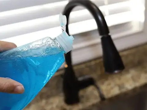 Dish Soap And Hot Water
