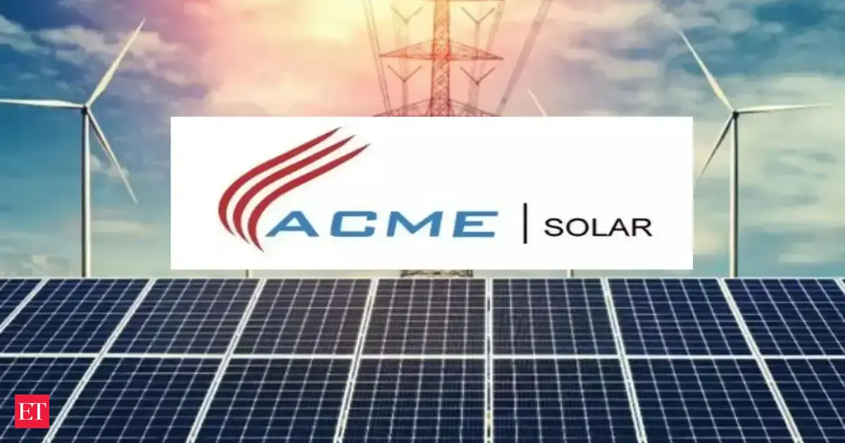 ACME Solar secures Rs 2646 crore project financing from REC Ltd