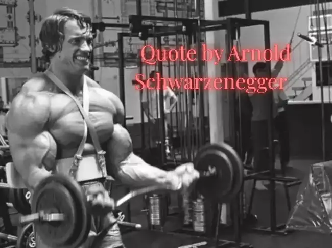 Arnold Schwarzenegger quote of the day