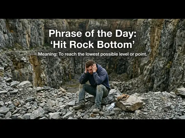 Phrase of the Day: ‘Hit Rock Bottom'- Why do so many people relate to it? The powerful phrase that reminds us every comeback starts somewhere