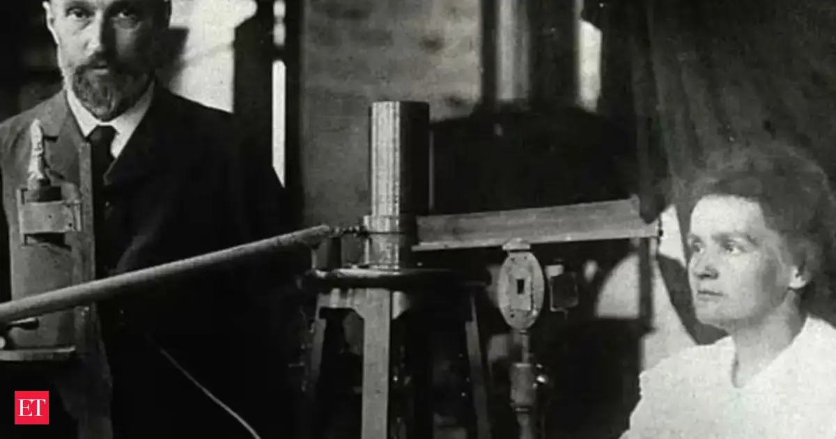 Photo: Economictimes Marie Curie and Pierre Spent Four Years Boiling Pitchblende