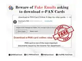 Government warns against fake emails asking users to download e-PAN cards